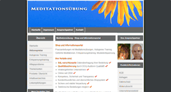 Desktop Screenshot of meditationsuebung.de