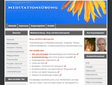 Tablet Screenshot of meditationsuebung.de